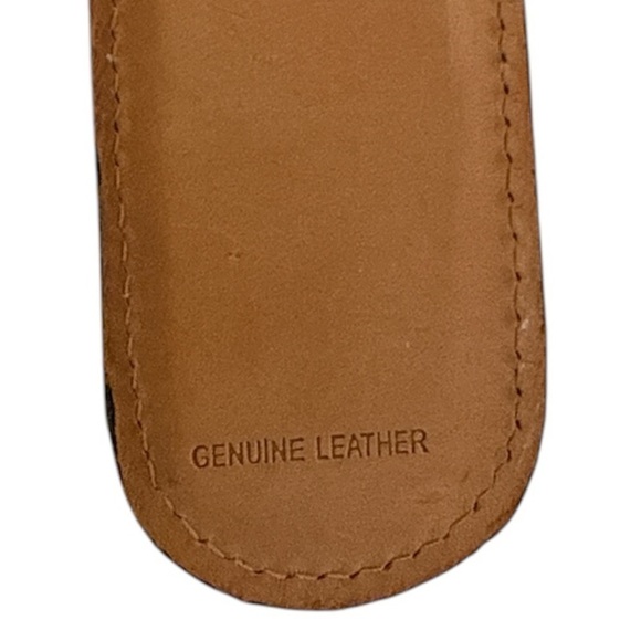 Fossil vintage black leather money clip genuine leather magnetic close retro y2k - Picture 3 of 5